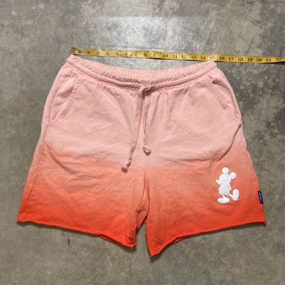 Disney Spirit Jersey Womens Size Medium Orange Ombre Drawstring Waist Mickey